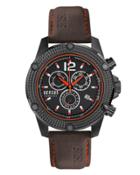 45mm Aventura Oversized Chronograph Watch, Black/black