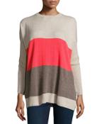 Side-button Colorblock Cashmere