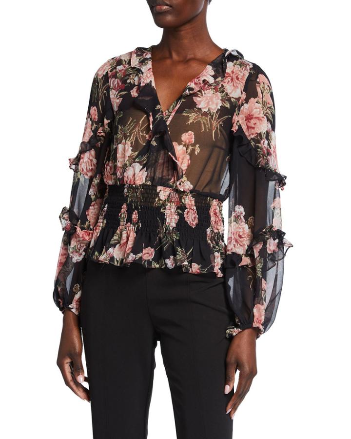 Blake Floral Peplum Top
