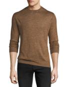 Cashmere-blend Vicuna Crewneck