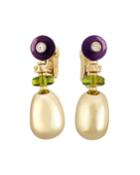 18k Multi-stone Drop Earrings