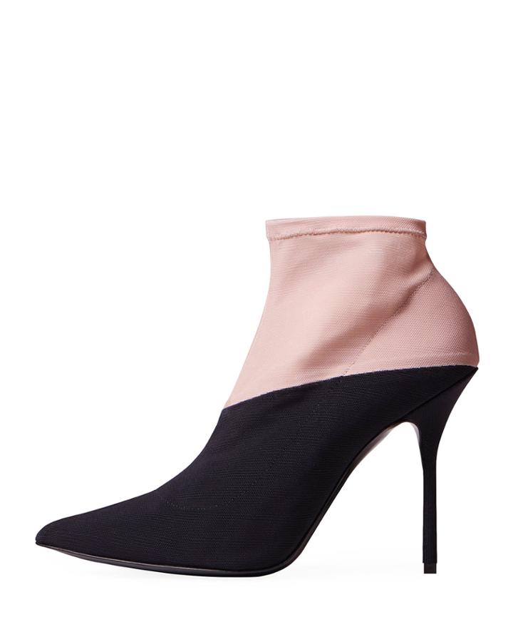 Kelly Two-tone Ankle Booties