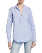 Long-sleeve Check Button-down