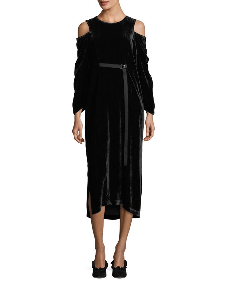 Velvet Cold-shoulder