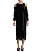 Velvet Cold-shoulder