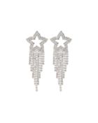 Glass Star Fringe Earrings