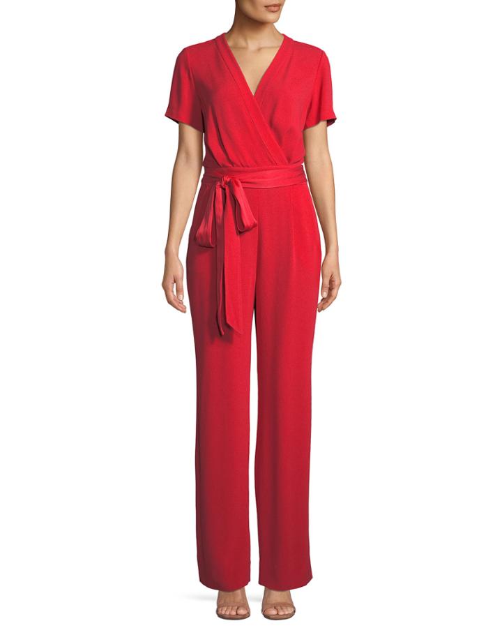 Purdy New Tie-waist Wrap Jumpsuit