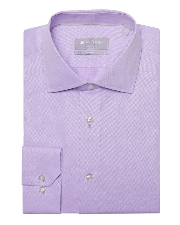 Men's Contemporary-fit Dobby Dress Shirt,