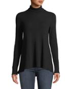 Relaxed Ribbed Turtleneck Top