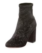 So Me Velvet Brocade Bootie