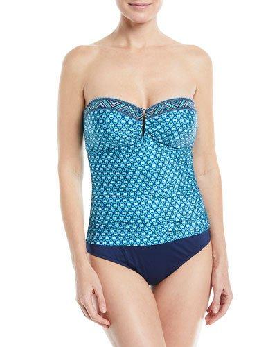 Patterned Bandeau One-piece