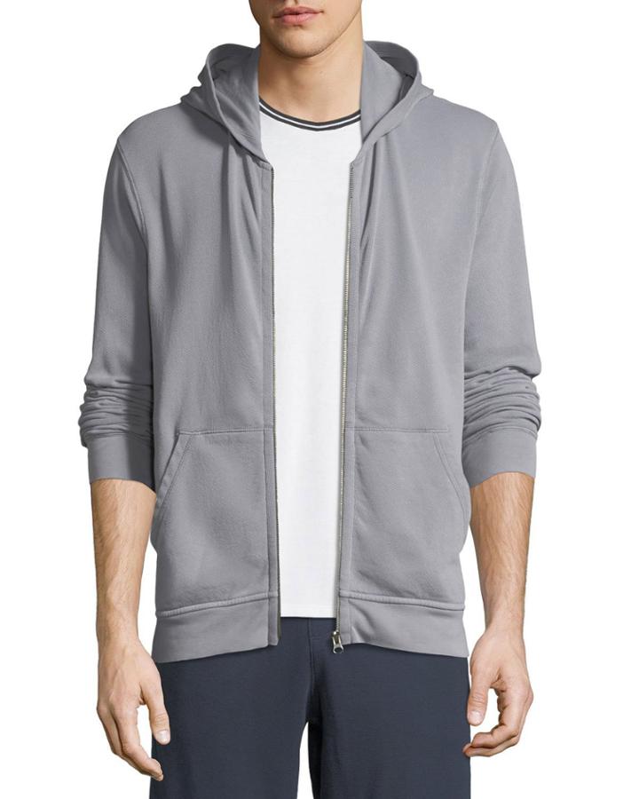 Men's French Terry Zip-front Hoodie