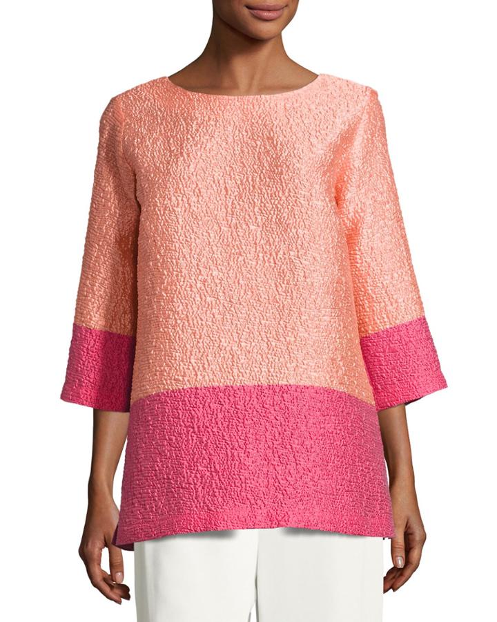 Petite Colorblock Cloque Tunic