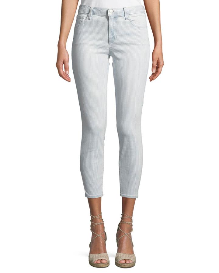 835 Mid-rise Skinny Capri Jeans, Light Blue