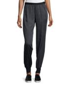 Slub-knit Tapered Jogger Pants, French Blue