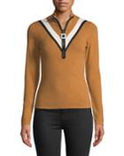 Varsity Zip-front High-neck