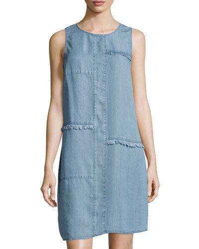Round-neck Sleeveless Fringed