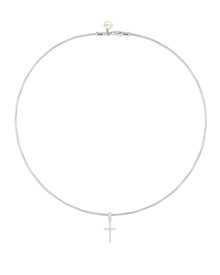 Diamond Cross Necklace,