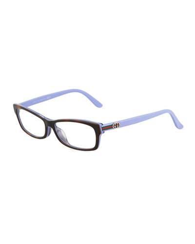 Tortoiseshell Square Plastic Optical Glasses