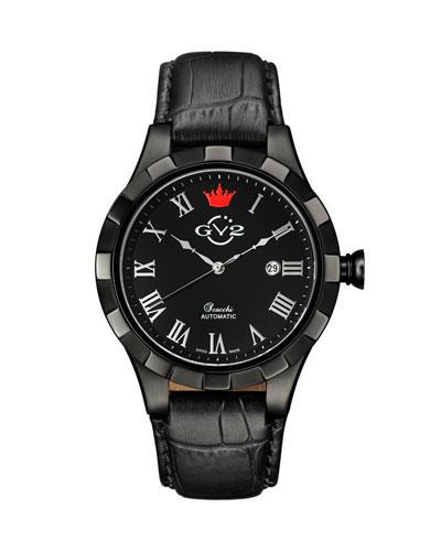 46mm Scacchi Men's Watch W/ Leather
