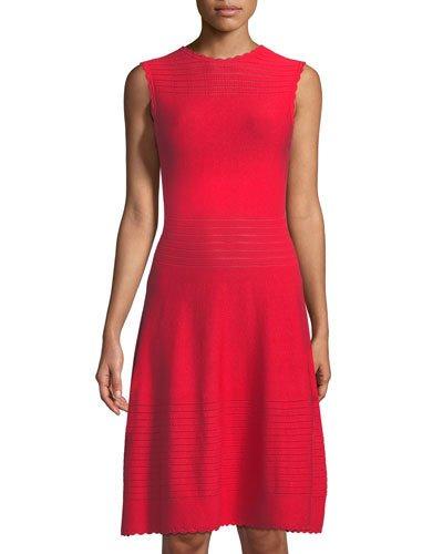 Fit-&-flare Midi Dress W/