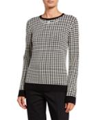 Sapiro Houndstooth Crewneck