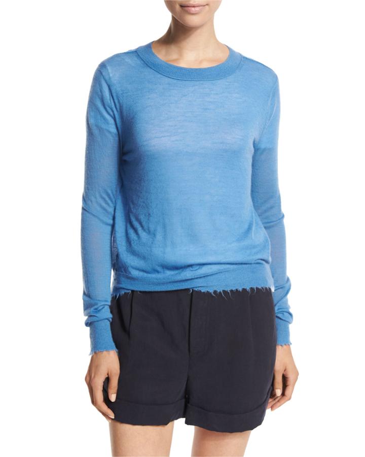 Raw-edge Cashmere