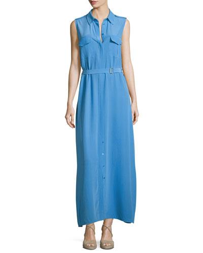 Major Sleeveless Button-front Maxi