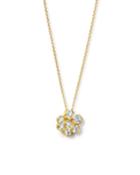 18k Stardust Mini Pendant Necklace W/ Diamonds