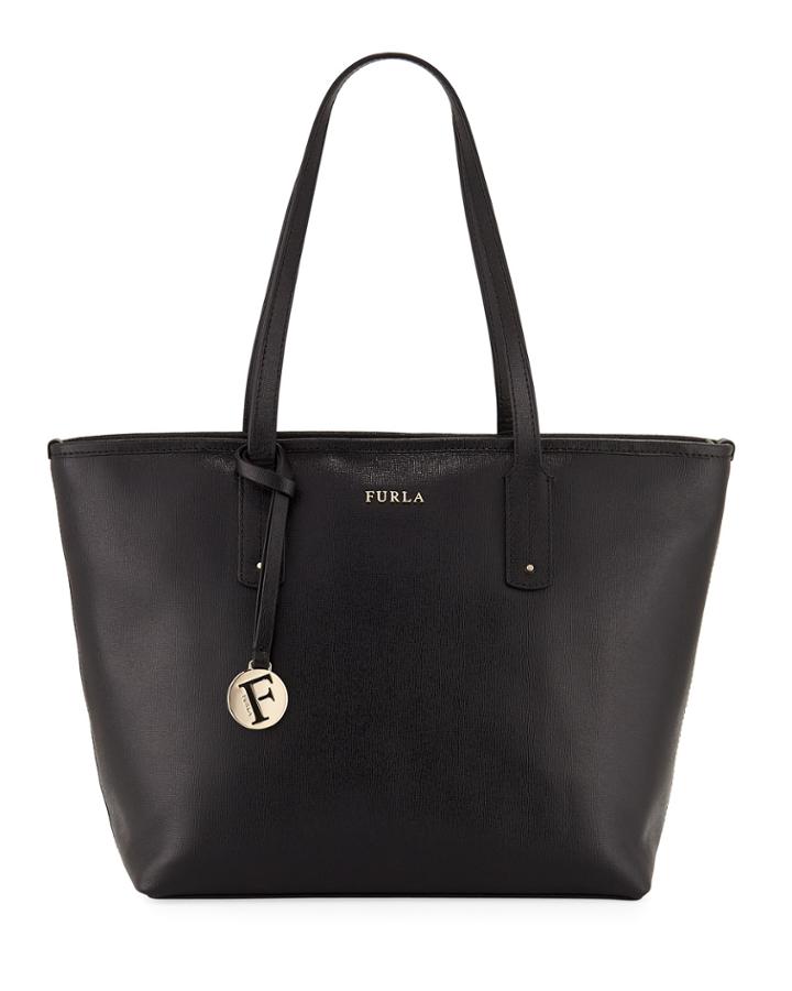 Daisy Medium Saffiano Leather Shoulder Tote Bag
