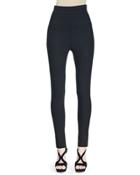 High-waisted Zip-cuff