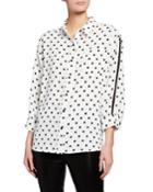 Long Sleeve Polka Dot Blouse
