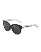 Cat-eye Optyl&reg; Sunglasses, Black
