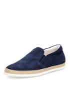 Suede Espadrille Slip-on