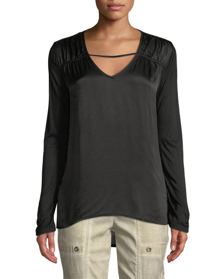 Trisha Tie-dye Long-sleeve Top