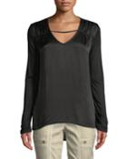 Trisha Tie-dye Long-sleeve Top