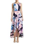 High-low Graphic-print