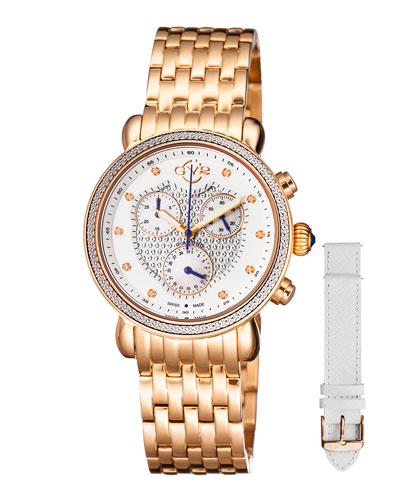 37mm Marsala Chronograph Bracelet Watch
