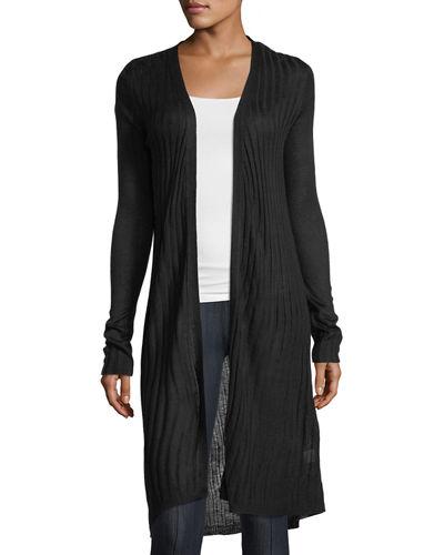 Long Open-front Cardigan