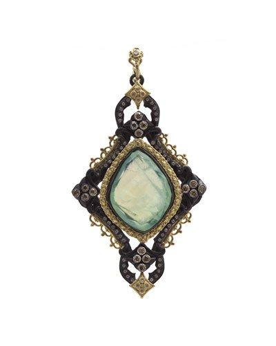 Old World Large Cross Doublet Pendant Enhancer W/