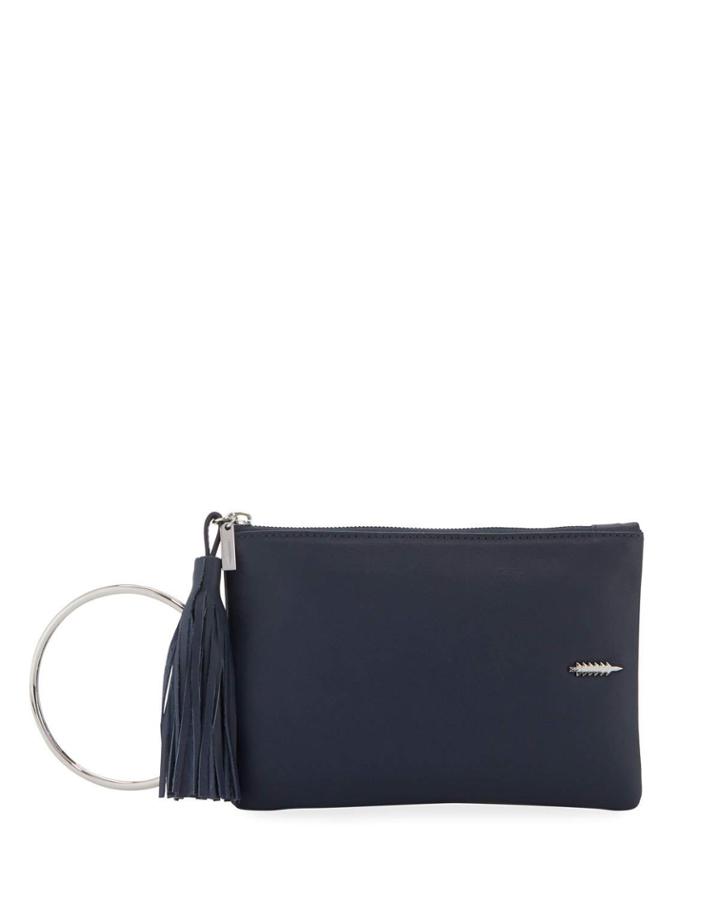 Nolita Leather Ring Clutch Bag