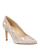 Milan Metallic Snake-embossed Pumps