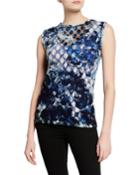 High-low Illusion Printed Top