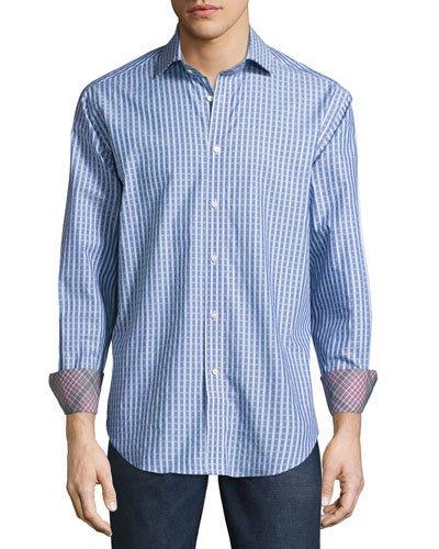 Printed Woven Button-front