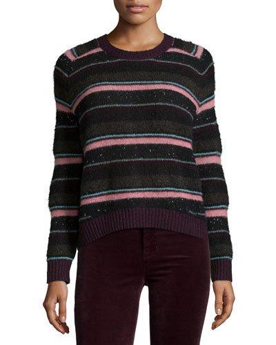 Ramona Striped Long-sleeve Sweater,