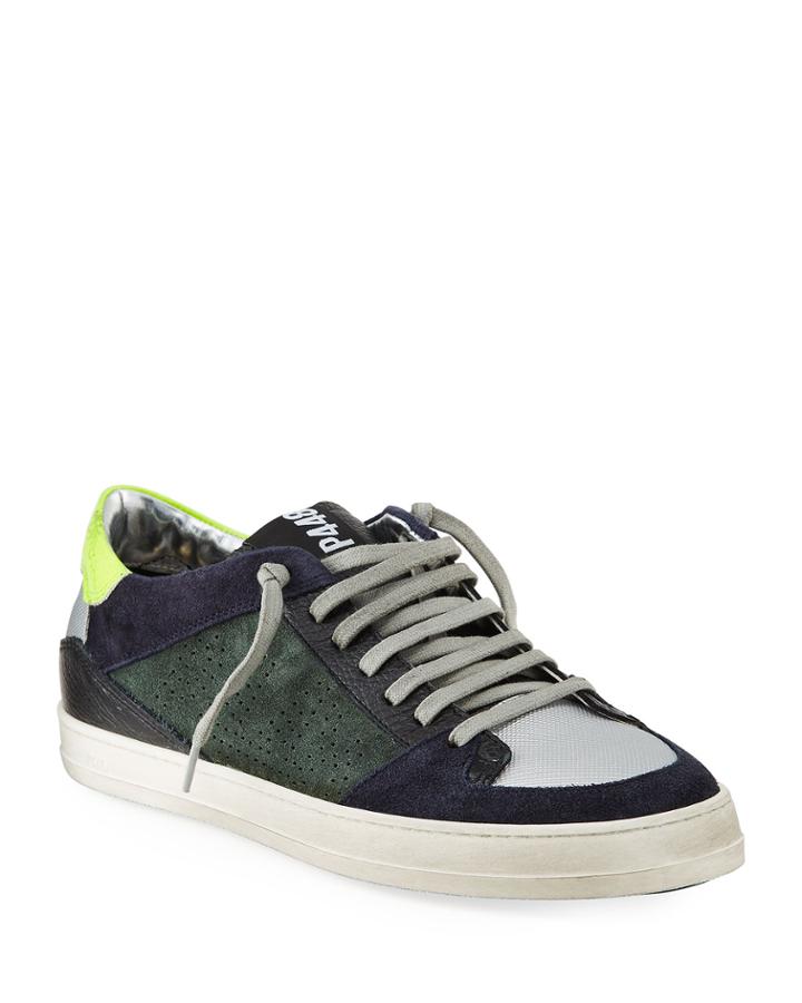 Colorblock Suede Low-top