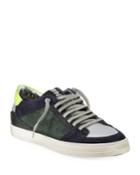 Colorblock Suede Low-top