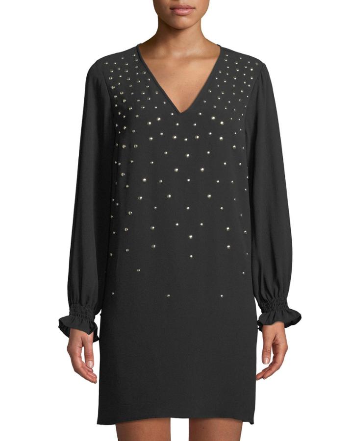 Studded Crepe