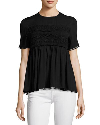 Lace Flared Tee