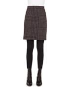 Houndstooth Metallic Jacquard Pencil